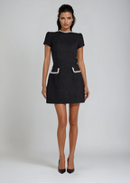 Ellie | Chic Solid Mock Neck Mini Dress