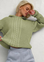 Cozy Hooded Knitted Sweater - Autumn Essential