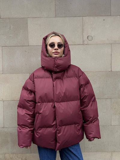 Hooded Down Quilted Jacket