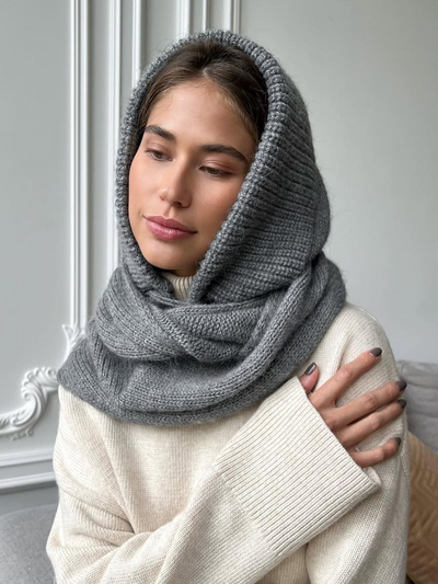Lightweight Knit Ribbed Balaclava