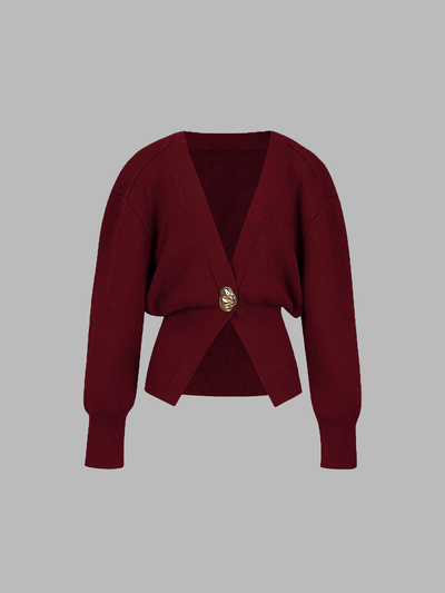 Eleanor | Retro V-neck Cardigan
