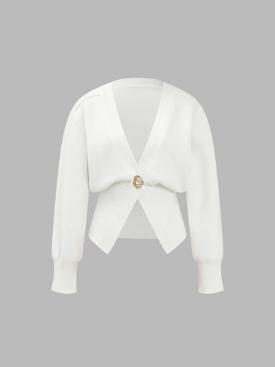 Eleanor | Retro V-neck Cardigan