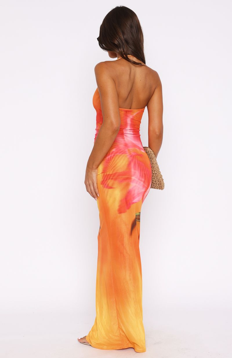 Aelia - Backless Floral Maxi Dress
