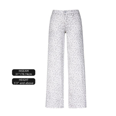 Stretchy Wide-Leg Baggy Jeans for Women