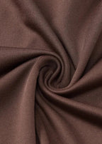 Chic Allure - Brown Long Sleeve Slim Fit Two-Piece Set