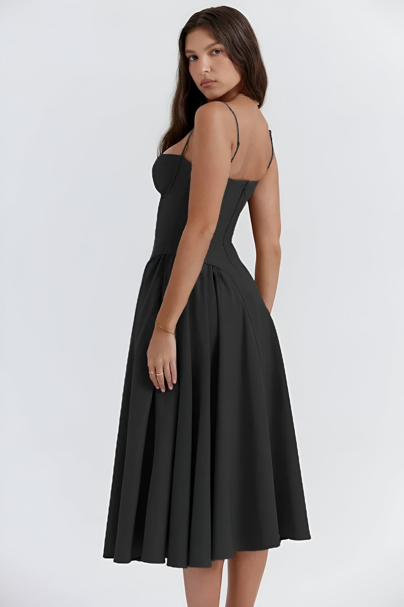 NATALIA™ | Sleeveless Backless Pleated Dress