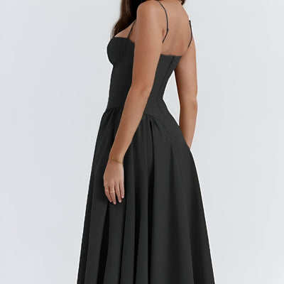 NATALIA™ | Sleeveless Backless Pleated Dress