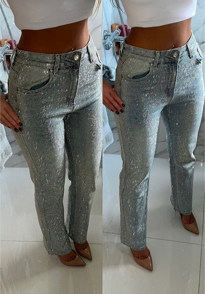 Chicra | Diamond glitter trousers