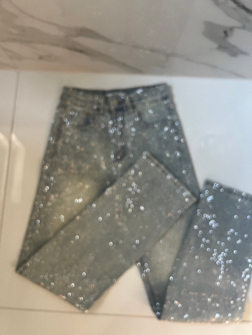 Chicra | Diamond glitter trousers