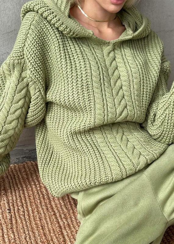 Cozy Hooded Knitted Sweater - Autumn Essential