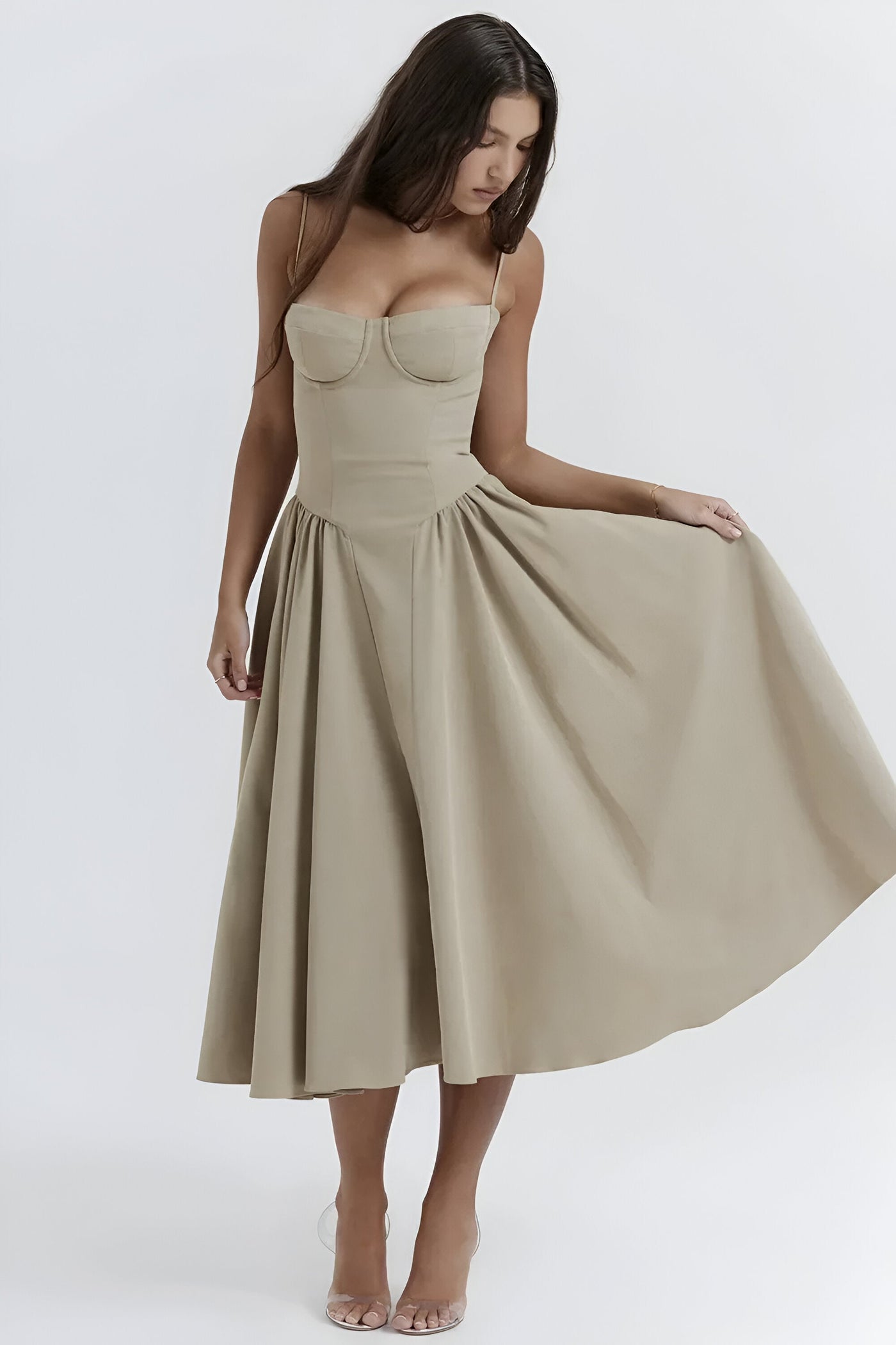 NATALIA™ | Sleeveless Backless Pleated Dress