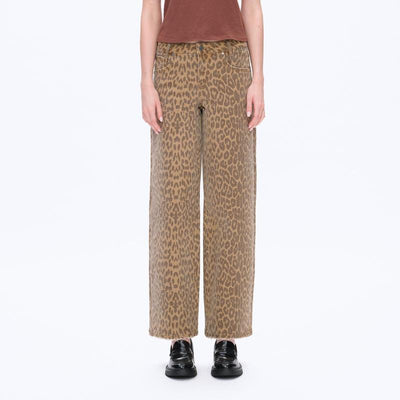 Stretchy Wide-Leg Baggy Jeans for Women