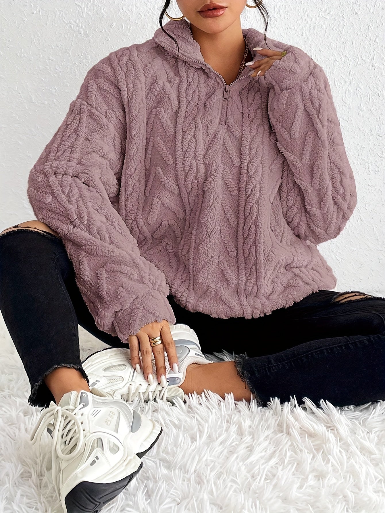 Millie | Knit Half Zip Sweater