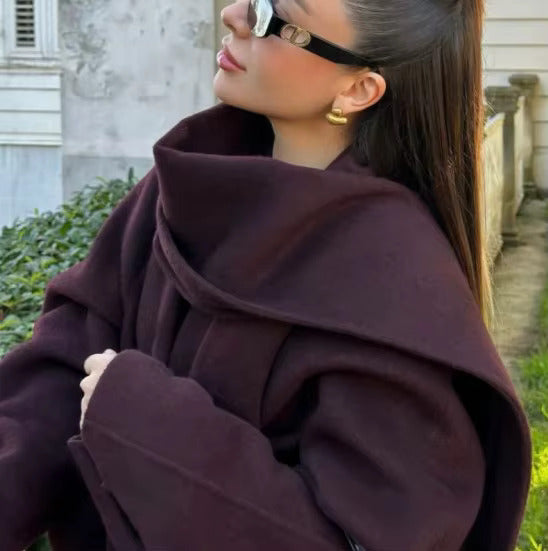Bordeaux Wrap Coat