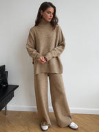 Plana - Turtleneck Top and Pants Set