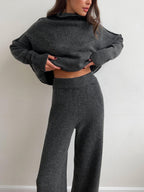Plana - Turtleneck Top and Pants Set