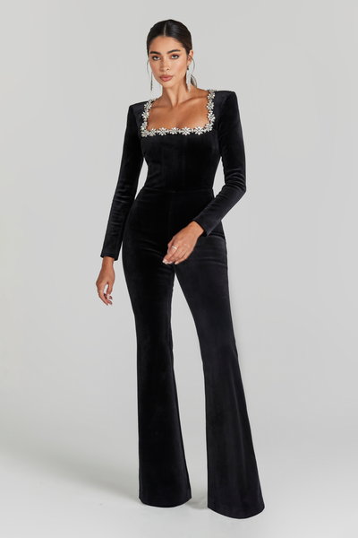 Pasha - Neck-Detail Jumpsuit