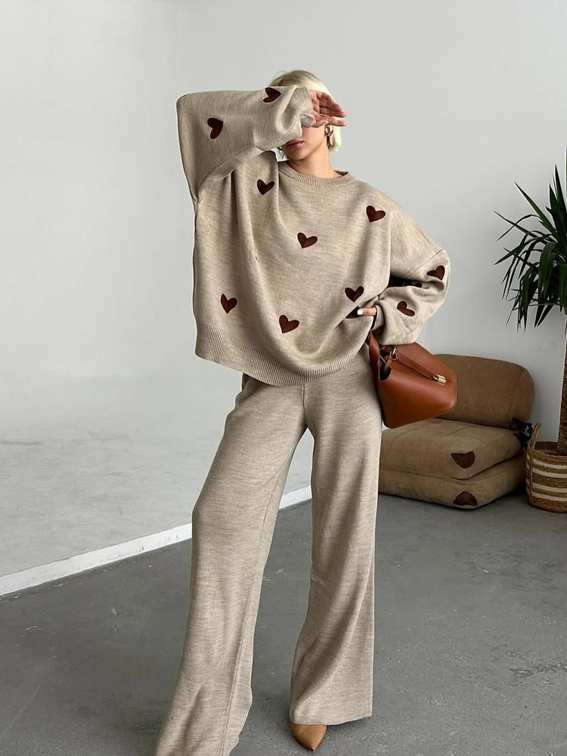 Sweetheart Knit Set