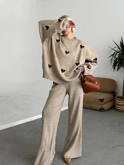 Sweetheart Knit Set