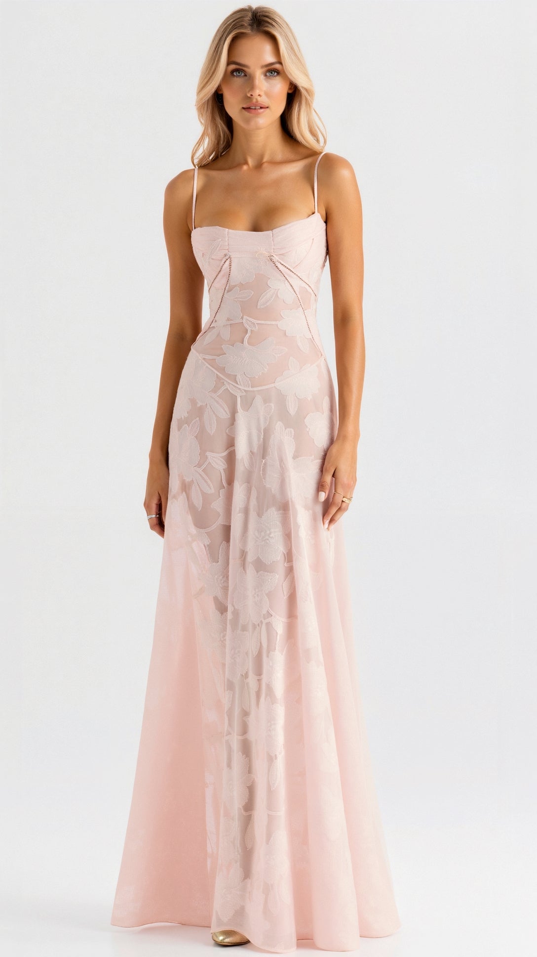 Whisper | Floral Chiffon Maxi Dress