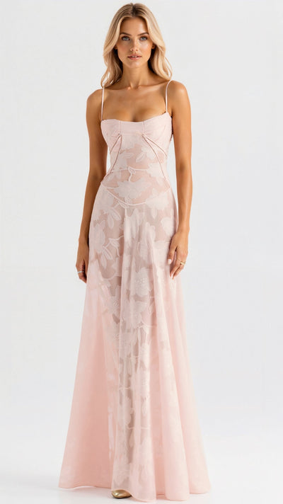Whisper | Floral Chiffon Maxi Dress