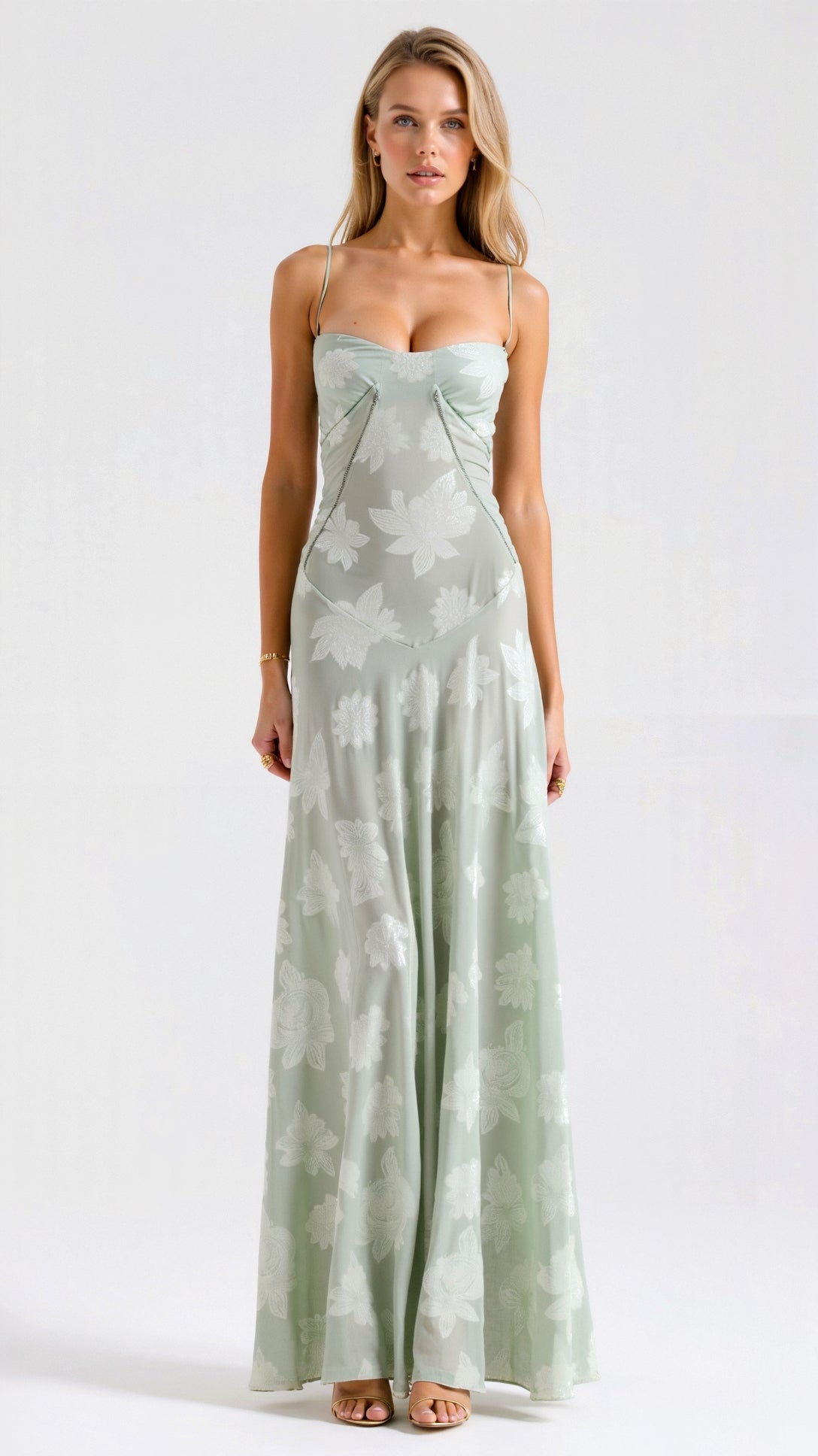 Whisper | Floral Chiffon Maxi Dress