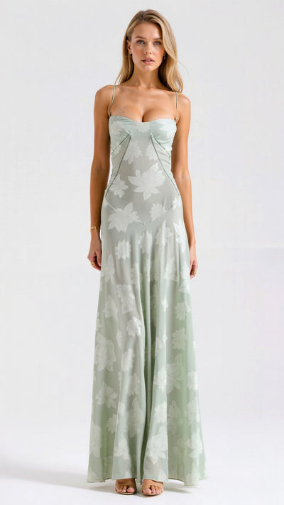 Whisper | Floral Chiffon Maxi Dress