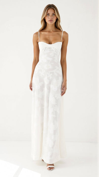 Whisper | Floral Chiffon Maxi Dress