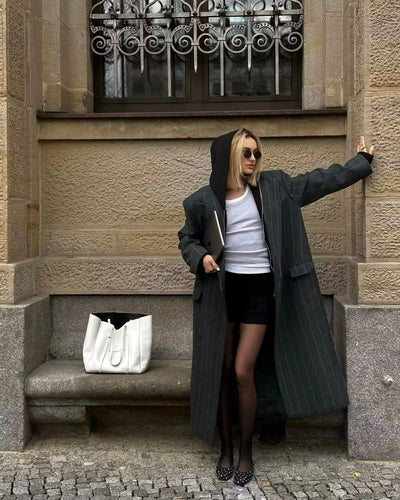 Willox | Striped Maxi Jacket