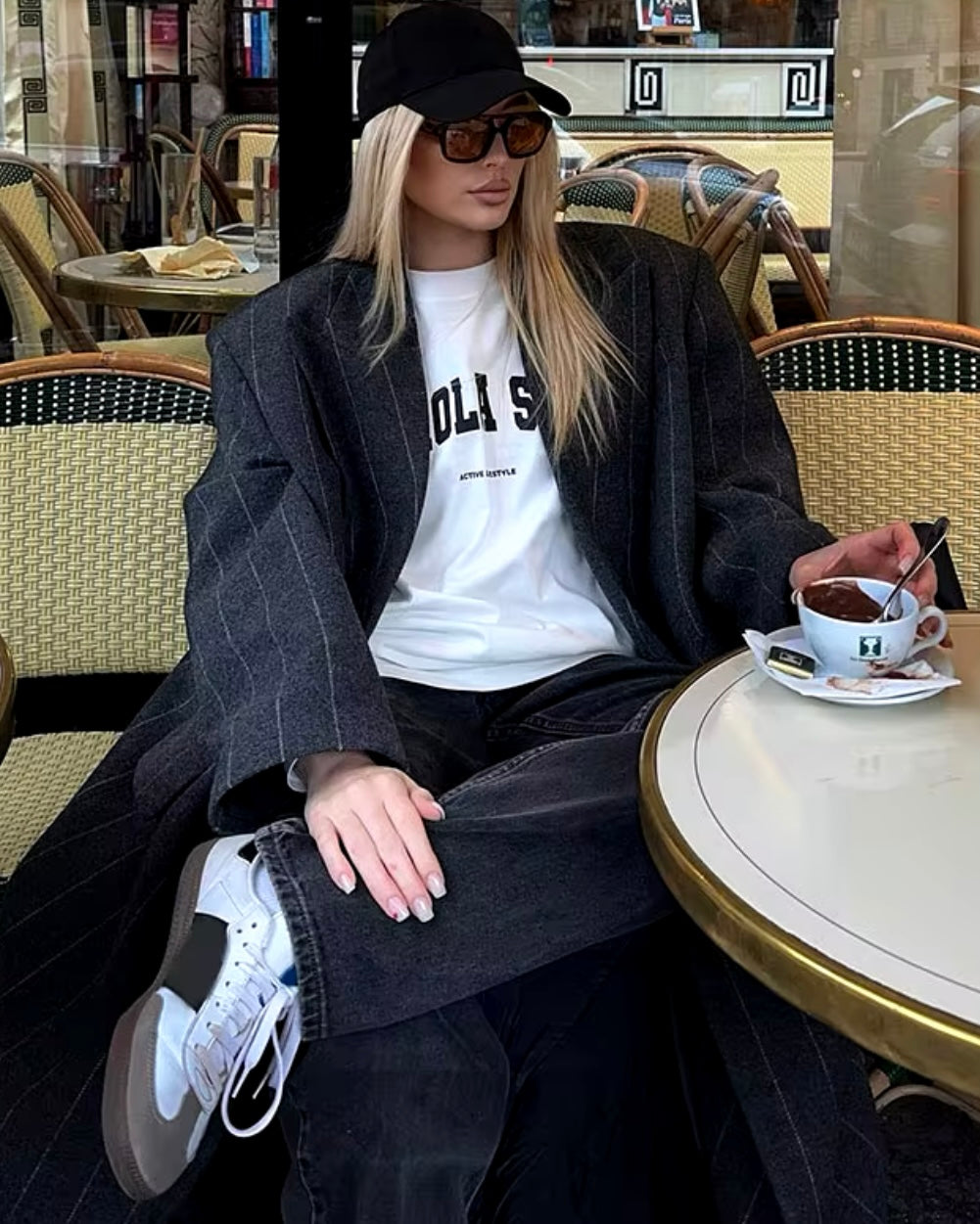Willox | Striped Maxi Jacket