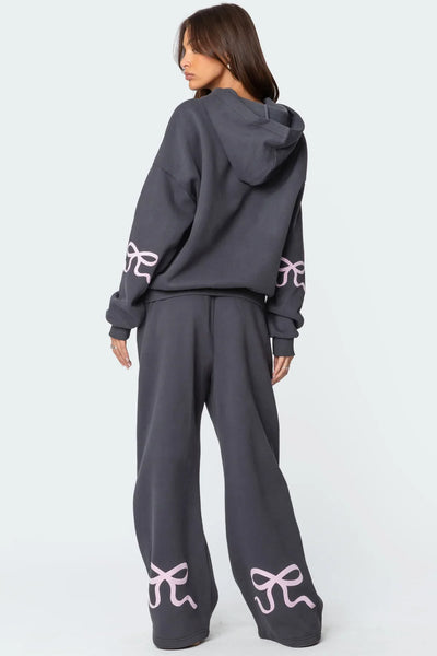 Molly | Bow Hoodie And Pants Set