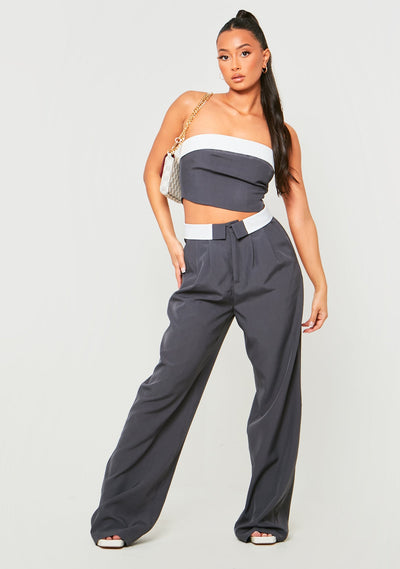 Gracie™ | Chic Tailored Wide-Leg Trousers