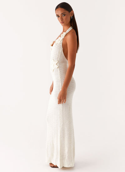 Flower Crochet Maxi Dress