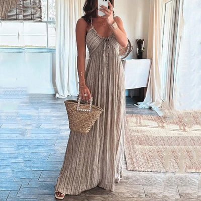 Lenara - Summery High-Waist Maxi Dress