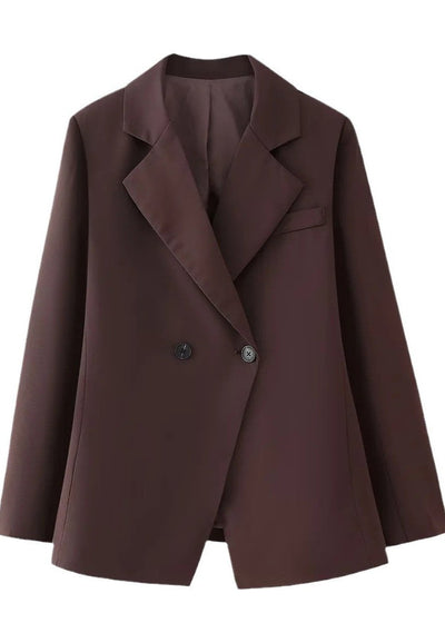 Elegant Double-Breasted Oversized Blazer