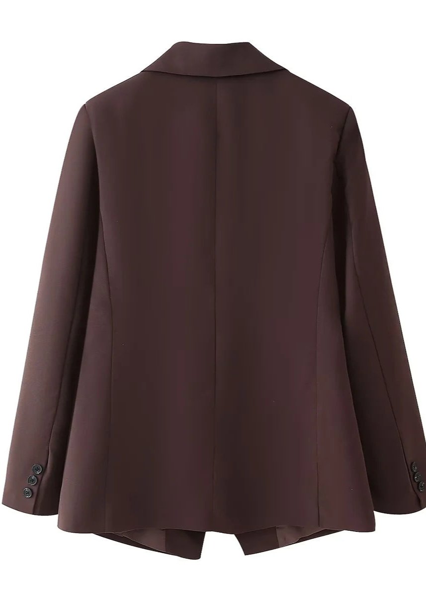 Elegant Double-Breasted Oversized Blazer