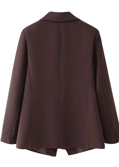 Elegant Double-Breasted Oversized Blazer