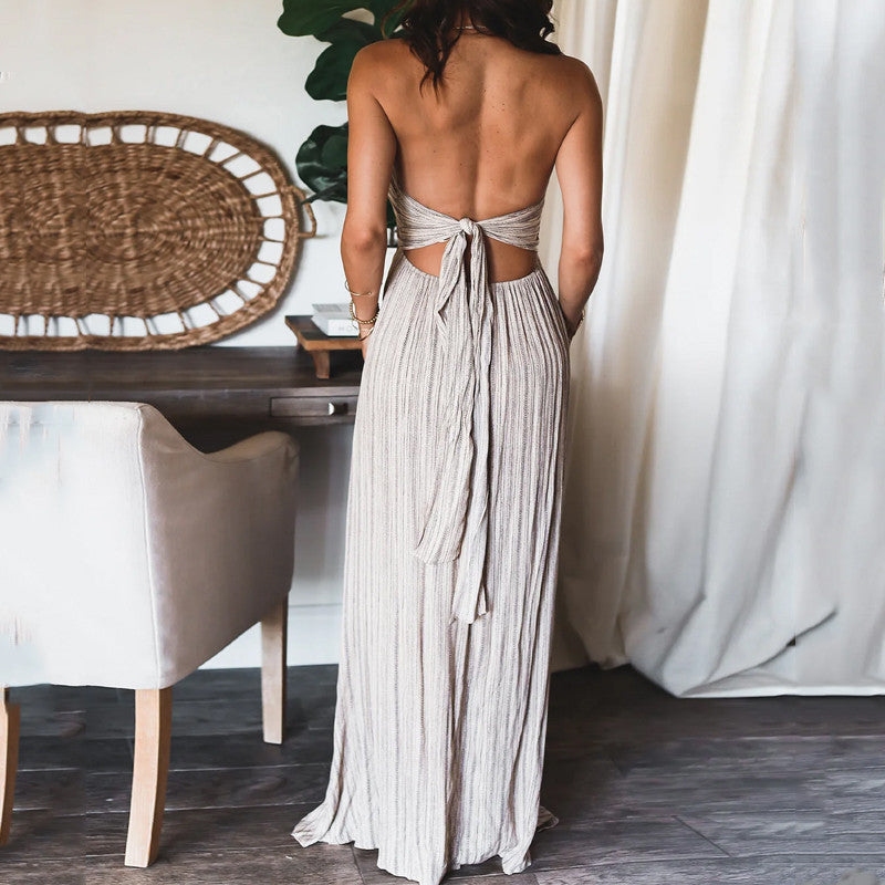 Lenara - Summery High-Waist Maxi Dress