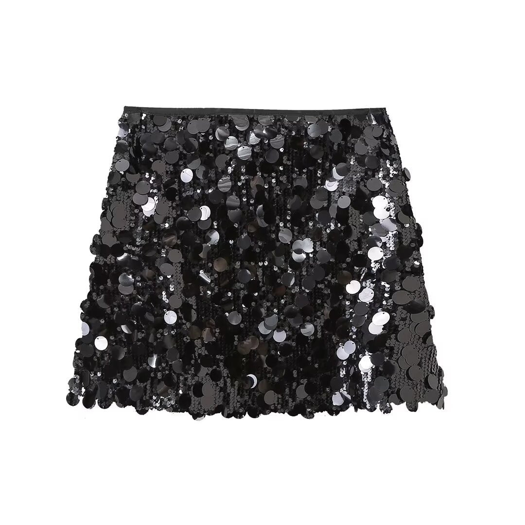 Loreyn - Chic Sequins Skirt