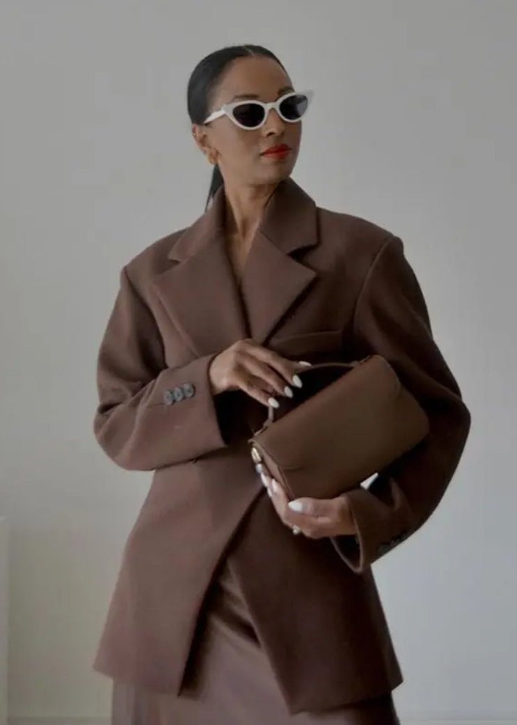 Elegant Double-Breasted Oversized Blazer