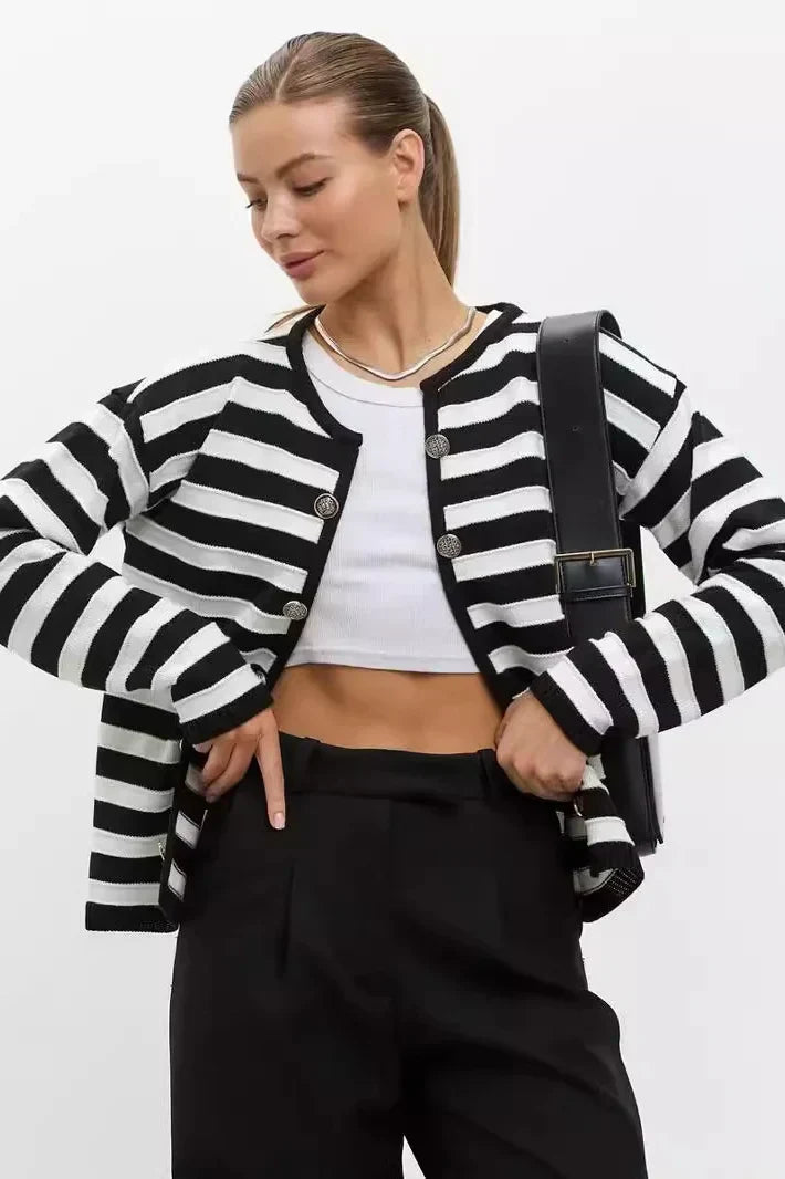 Mary | Striped Cardigan