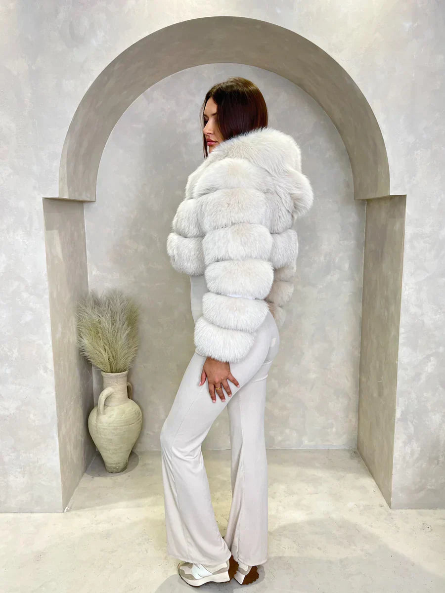 Hooded Fur Coat