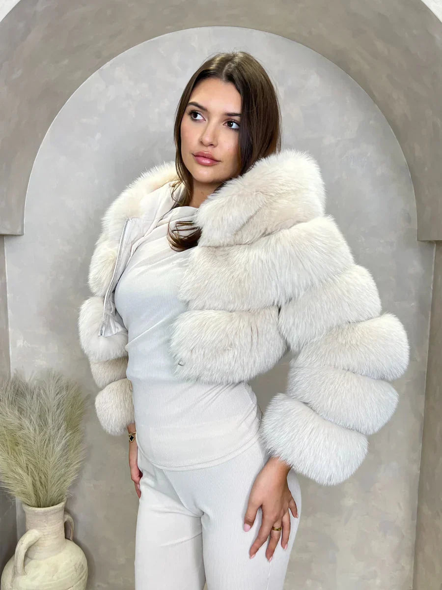 Hooded Fur Coat