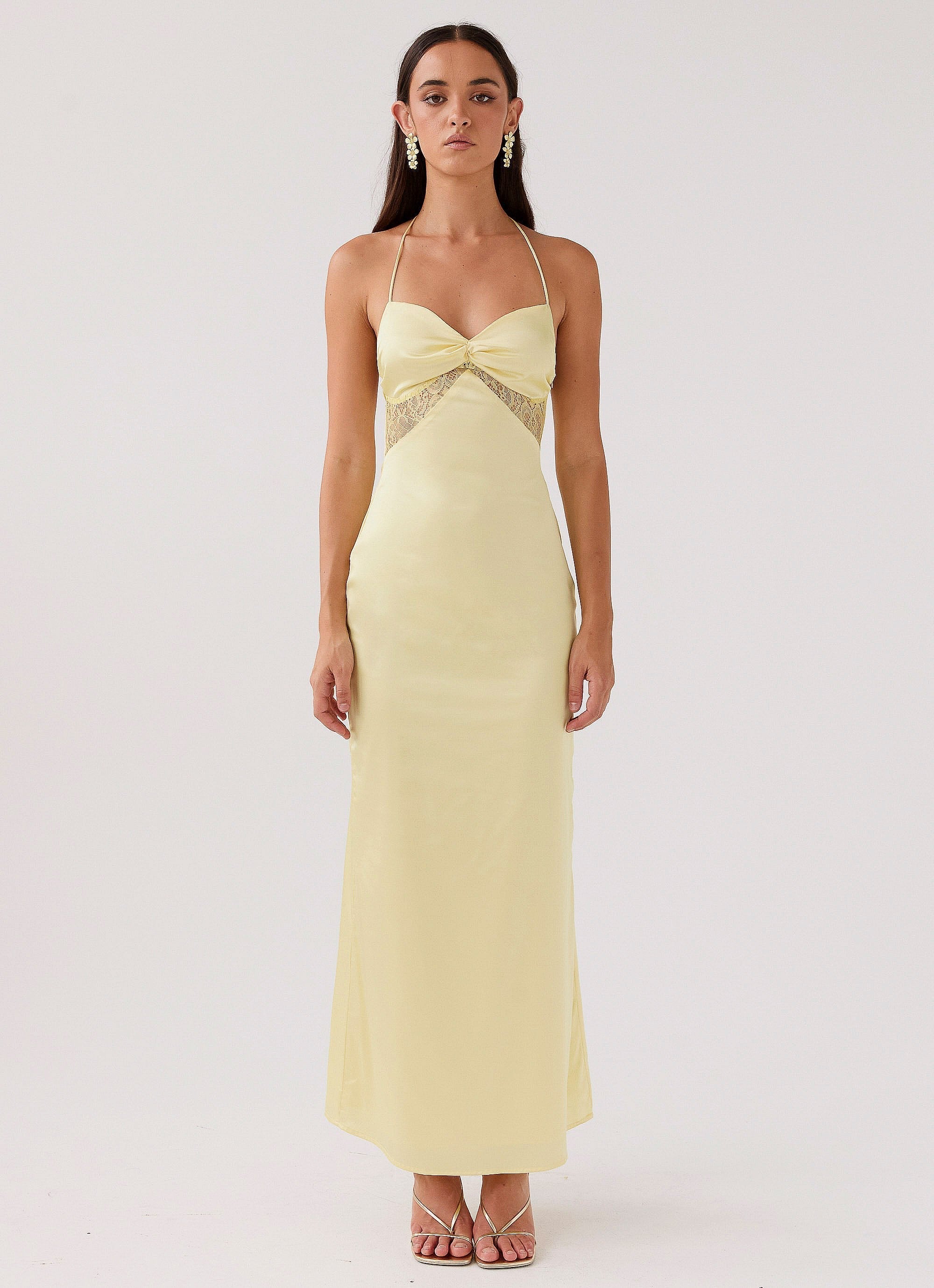 Elara Satin Maxi Dress