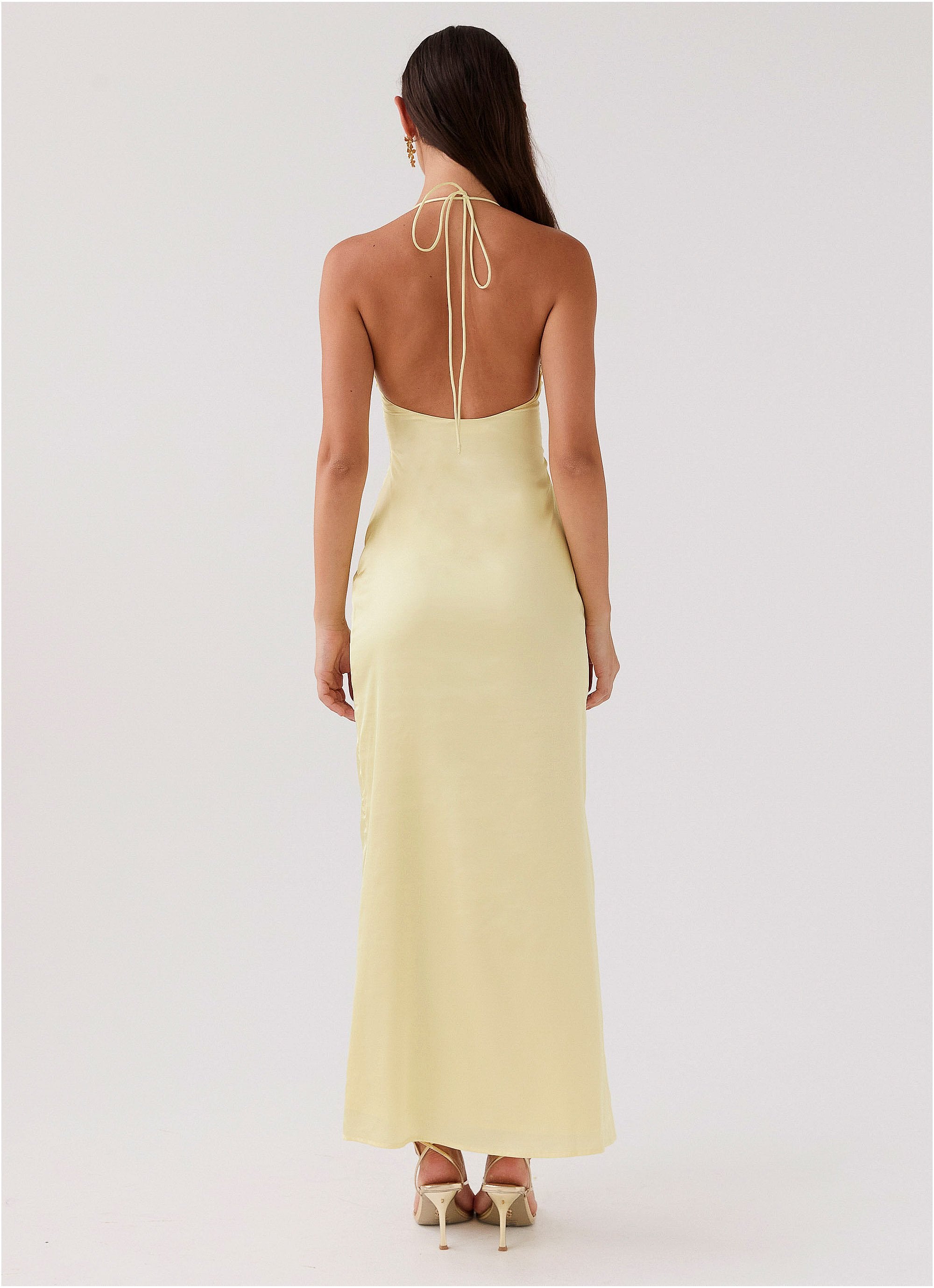 Elara Satin Maxi Dress