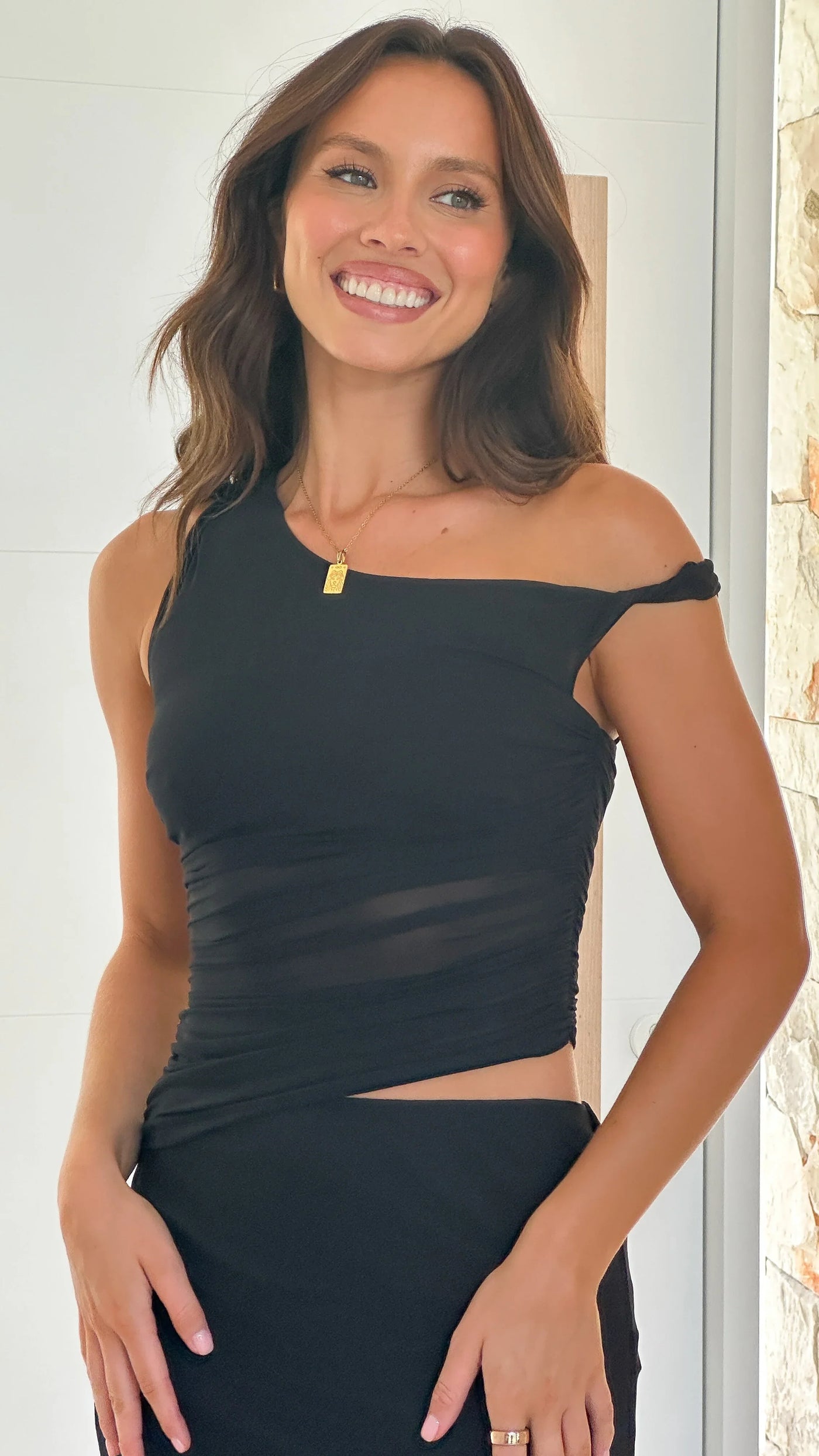 Solana - One-Shoulder Maxi Dress