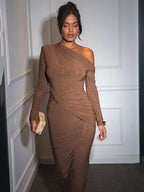 Seema | Sparkling long sleeve dress