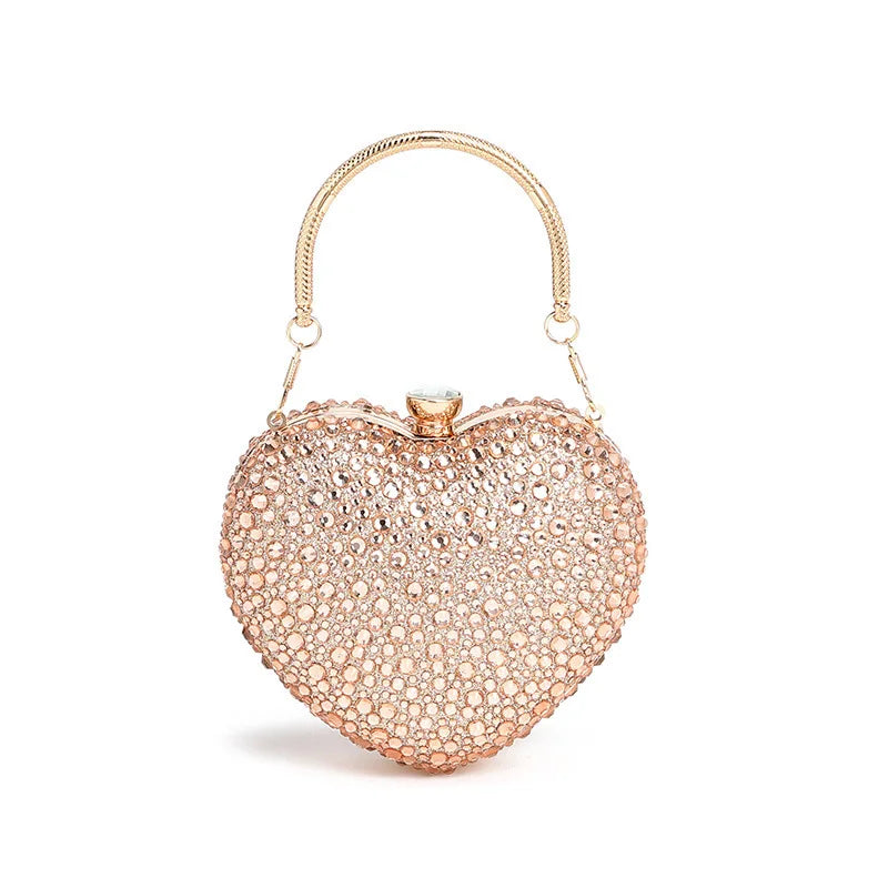 Amara | Heart Crystal Clutch