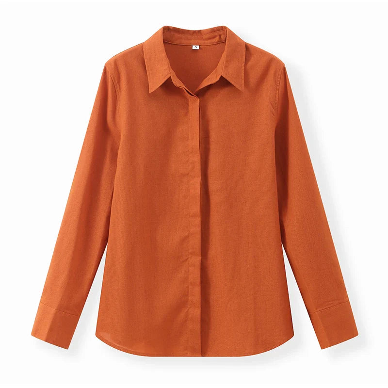 Maribel Burnt Orange Co-Ord Set – Button-Up Shirt and Wide-Leg Trousers Summer Holiday Outfit