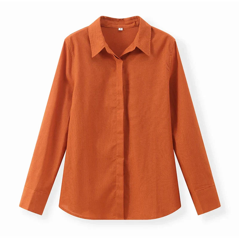 Maribel Burnt Orange Co-Ord Set – Button-Up Shirt and Wide-Leg Trousers Summer Holiday Outfit